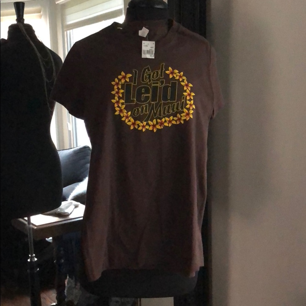 Brown Printed Tee